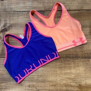 2 XS under armor sports bra